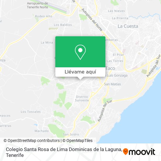 Mapa Colegio Santa Rosa de Lima Dominicas de la Laguna