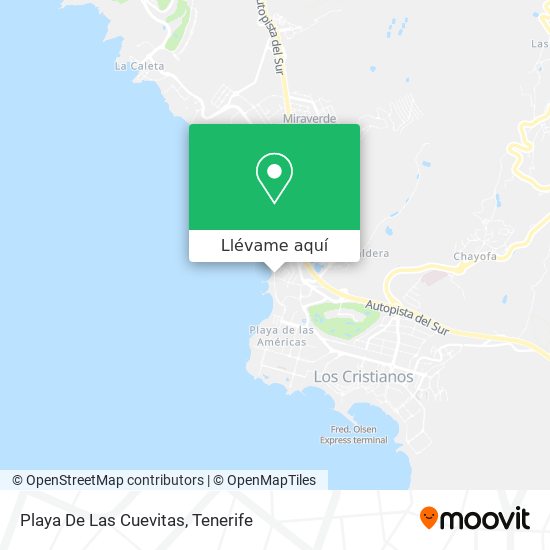 Mapa Playa De Las Cuevitas