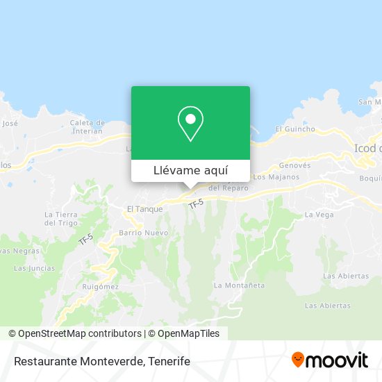 Mapa Restaurante Monteverde