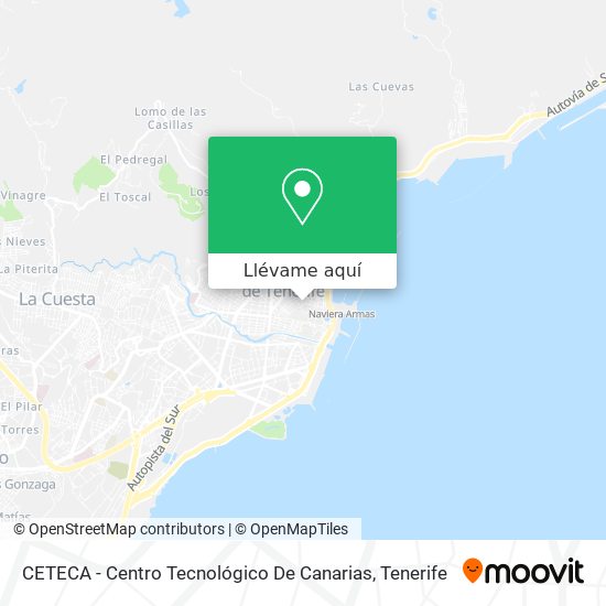 Mapa CETECA - Centro Tecnológico De Canarias