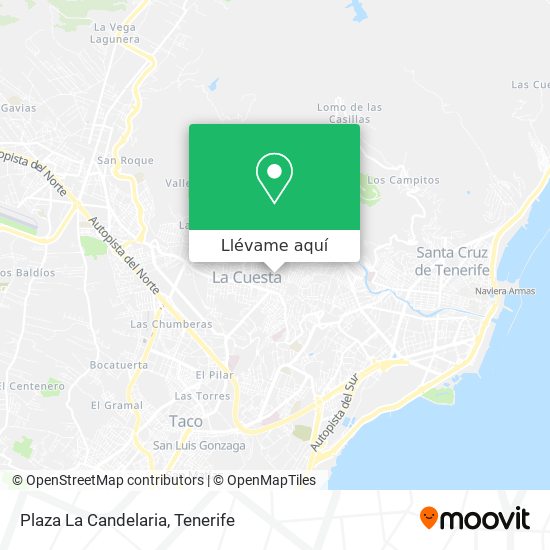 Mapa Plaza La Candelaria
