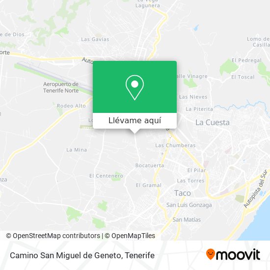 Mapa Camino San Miguel de Geneto