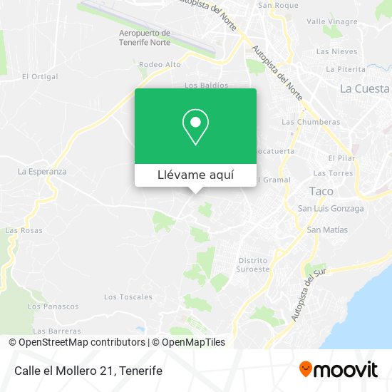 Mapa Calle el Mollero 21