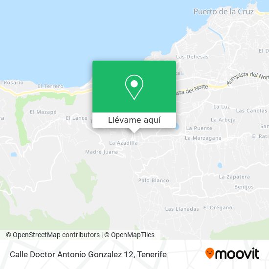 Mapa Calle Doctor Antonio Gonzalez 12