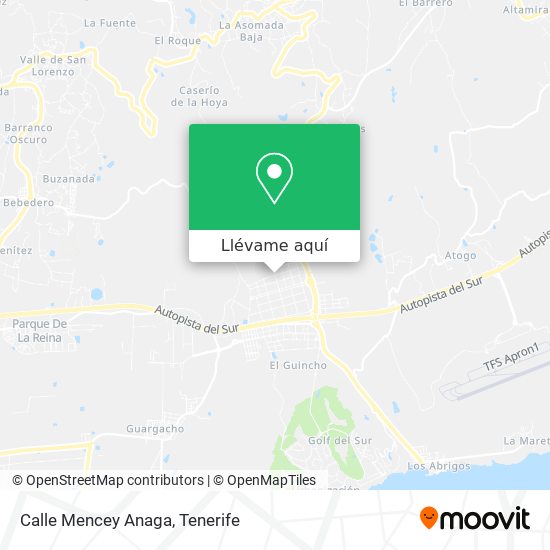 Mapa Calle Mencey Anaga