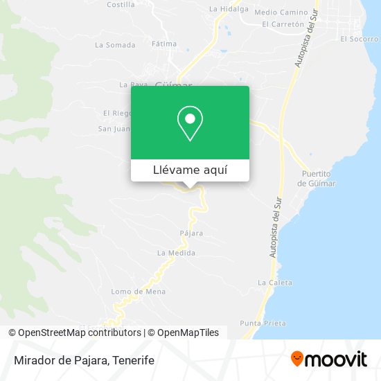Mapa Mirador de Pajara