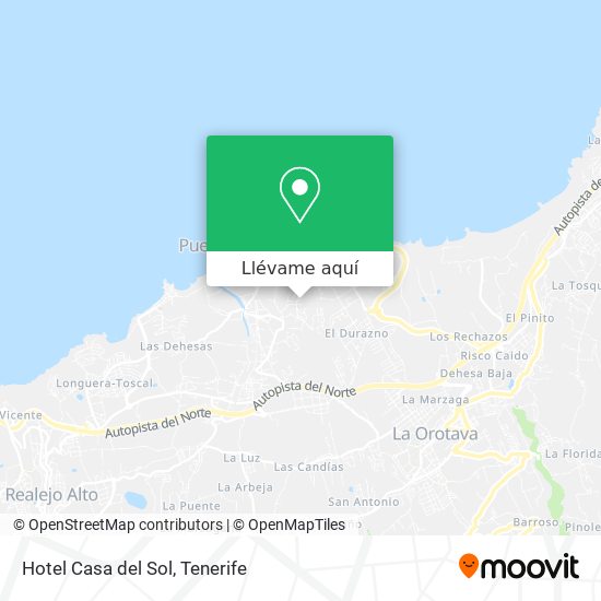 llegada metodología Drama Cómo llegar a Hotel Casa del Sol en Puerto De La Cruz en Autobús?