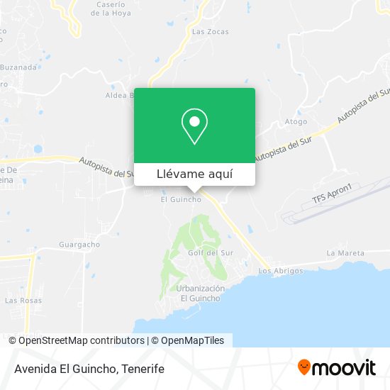 Mapa Avenida El Guincho