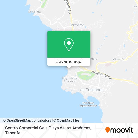 Mapa Centro Comercial Gala Playa de las Américas