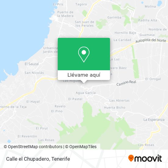 Mapa Calle el Chupadero