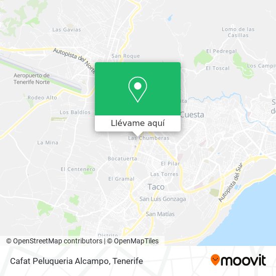 Mapa Cafat Peluqueria Alcampo