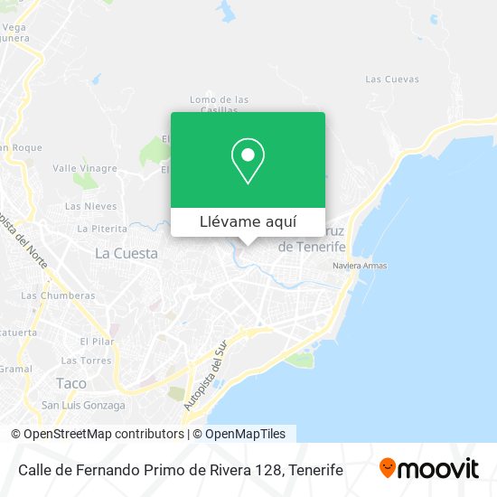 Mapa Calle de Fernando Primo de Rivera 128