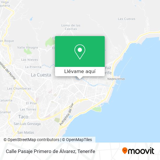 Mapa Calle Pasaje Primero de Álvarez