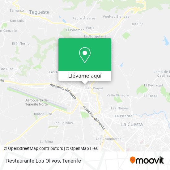 Mapa Restaurante Los Olivos