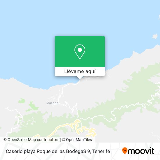 Mapa Caserio playa Roque de las BodegaS 9
