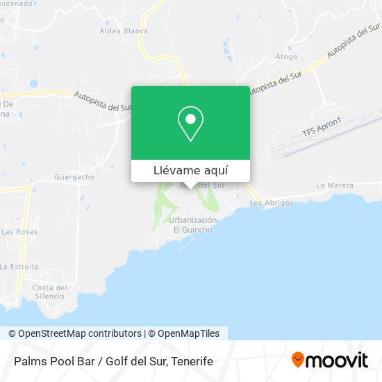 Mapa Palms Pool Bar / Golf del Sur