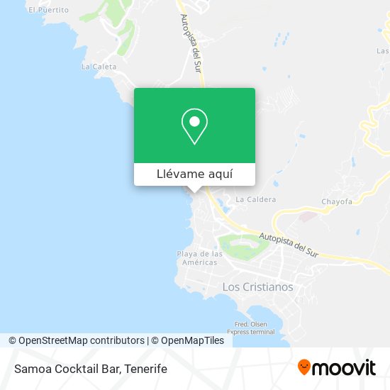 Mapa Samoa Cocktail Bar