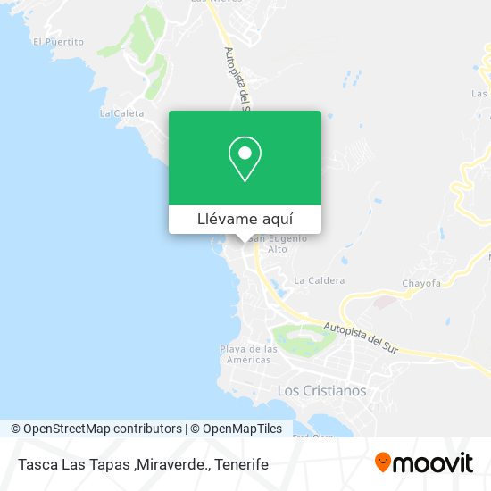 Mapa Tasca Las Tapas ,Miraverde.