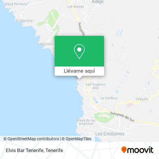 Mapa Elvis Bar Tenerife