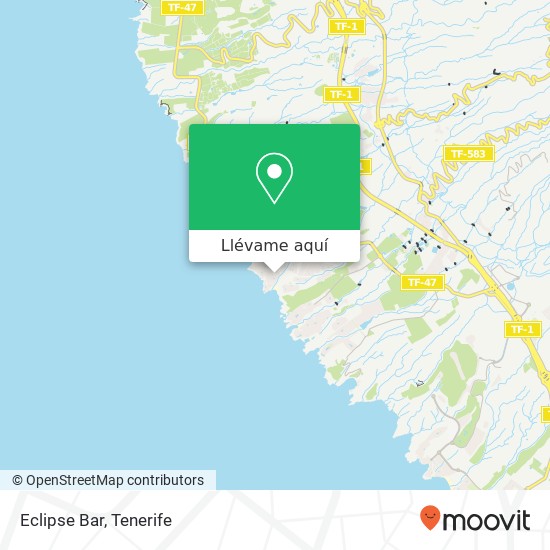 Mapa Eclipse Bar, Residencial Topaze 38678 Urbanización Sueño Azul Adeje