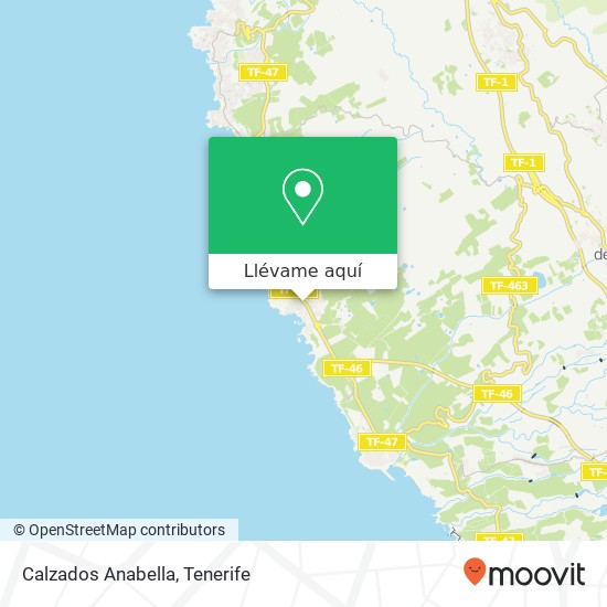 Mapa Calzados Anabella, Avenida Los Pescadores, 45 38686 Alcalá Guía de Isora