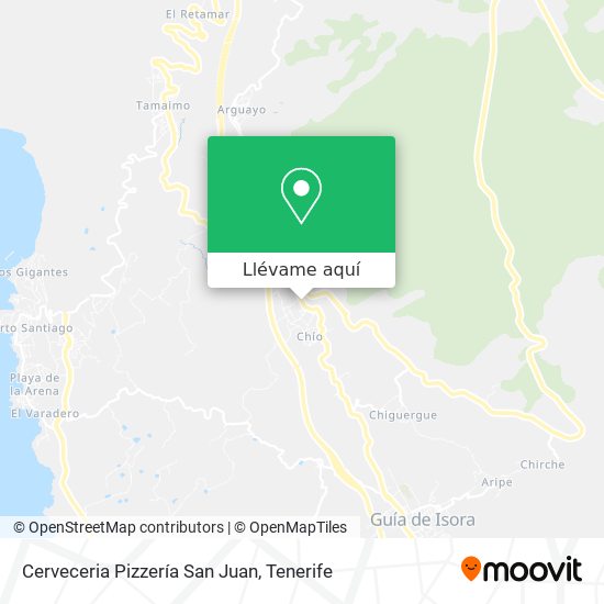 Mapa Cerveceria Pizzería San Juan