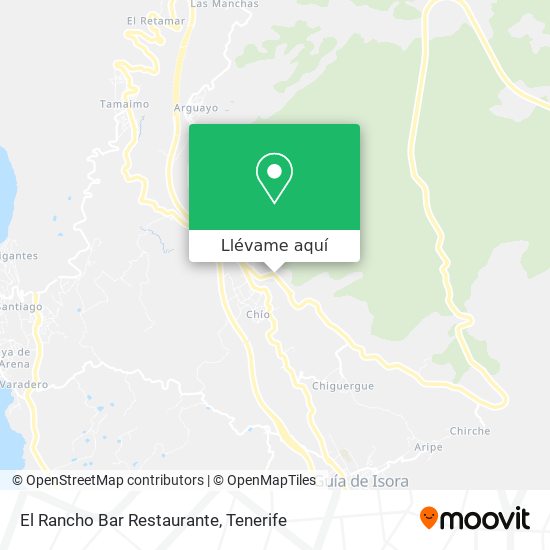 Mapa El Rancho Bar Restaurante