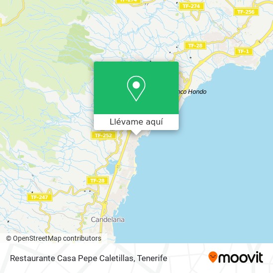 Mapa Restaurante Casa Pepe Caletillas