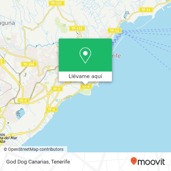 Mapa God Dog Canarias, 38005 Los Llanos Santa Cruz de Tenerife