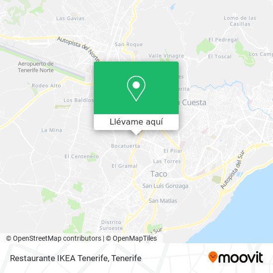 Mapa Restaurante IKEA Tenerife