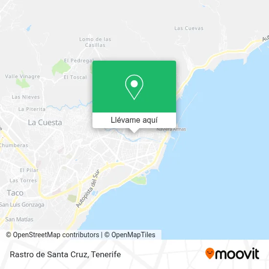 Mapa Rastro de Santa Cruz