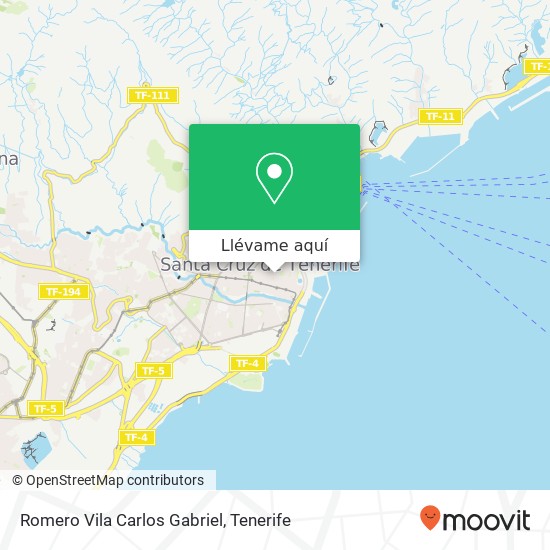 Mapa Romero Vila Carlos Gabriel, Calle Teobaldo Power, 20 38002 Zona Centro Santa Cruz de Tenerife