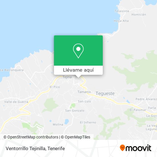 Mapa Ventorrillo Tejinilla