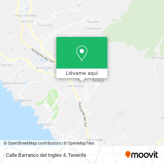 Mapa Calle Barranco del Ingles 4