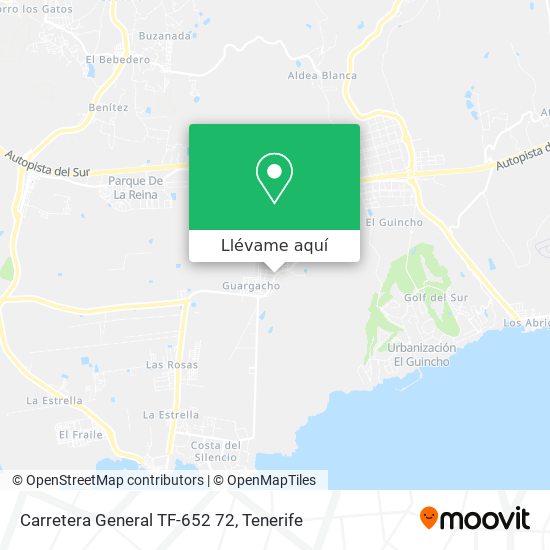 Mapa Carretera General TF-652 72