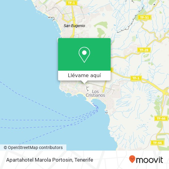 Mapa Apartahotel Marola Portosin