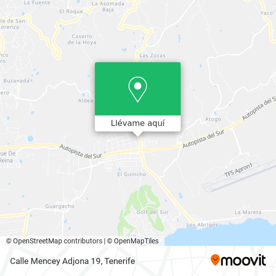 Mapa Calle Mencey Adjona 19