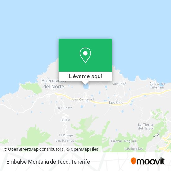 Mapa Embalse Montaña de Taco
