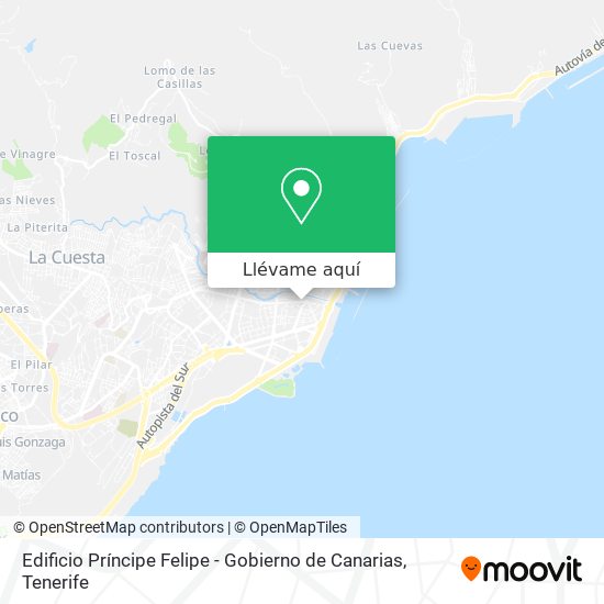 Mapa Edificio Príncipe Felipe - Gobierno de Canarias