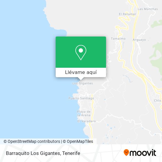 Mapa Barraquito Los Gigantes