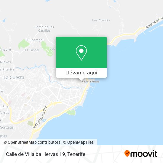 Mapa Calle de Villalba Hervas 19