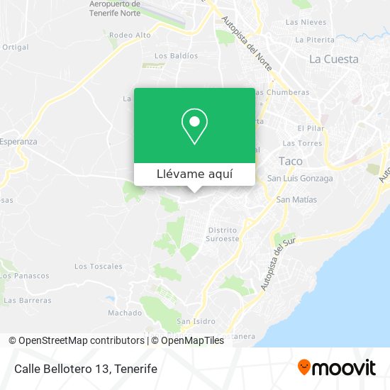 Mapa Calle Bellotero 13