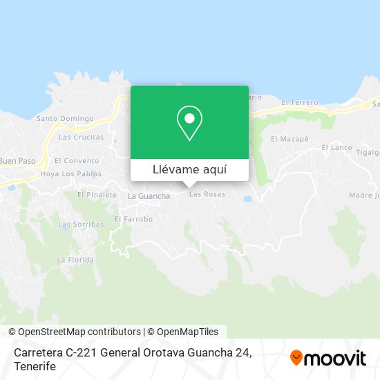 Mapa Carretera C-221 General Orotava Guancha 24