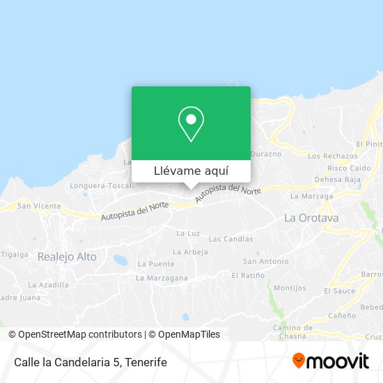 Mapa Calle la Candelaria 5