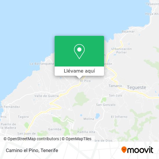 Mapa Camino el Pino