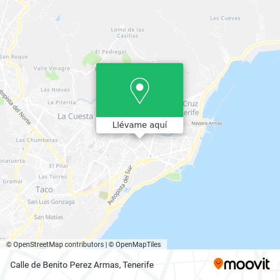 Mapa Calle de Benito Perez Armas