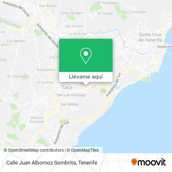 Mapa Calle Juan Albornoz Sombrita