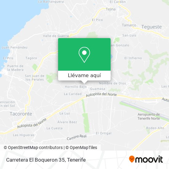 Mapa Carretera El Boqueron 35