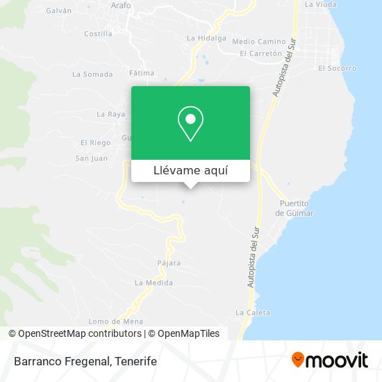 Mapa Barranco Fregenal