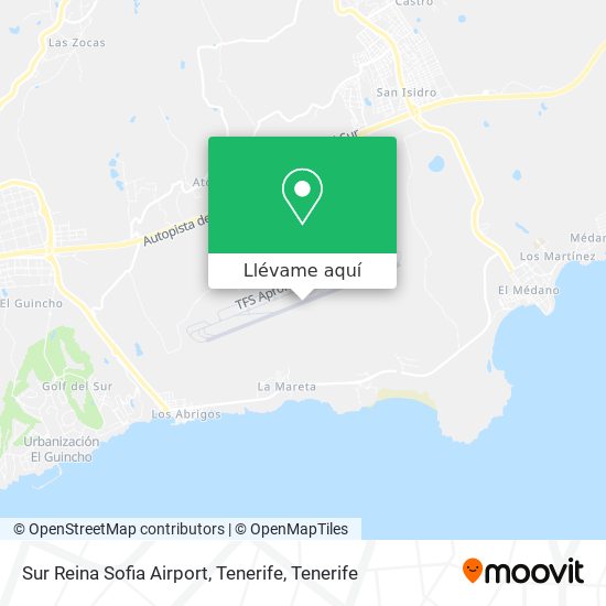 Mapa Sur Reina Sofia Airport, Tenerife
